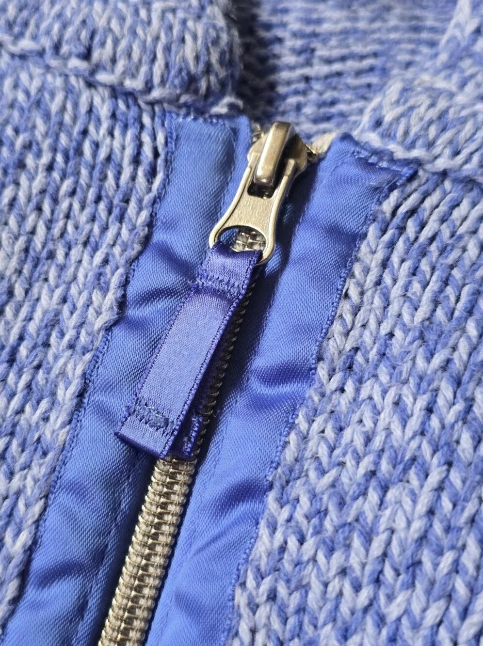 J.Jill Full Zip Hooded Cotton Blend Sweater Size Small